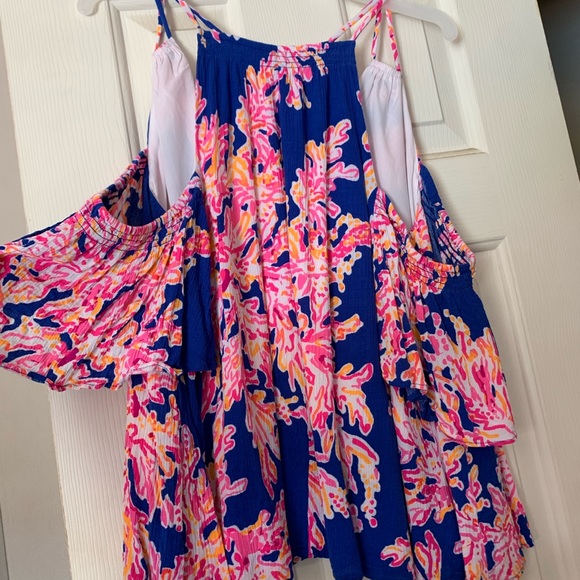 Lilly Pulitzer flowy off shoulder top - Picture 2 of 3